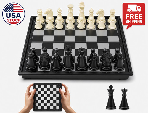 Magnetic travel chess set - magnetic,