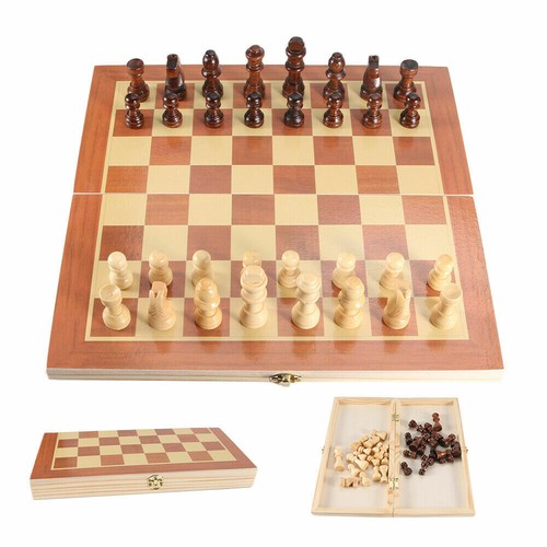 Wooden chess set 12x12 - wooden,